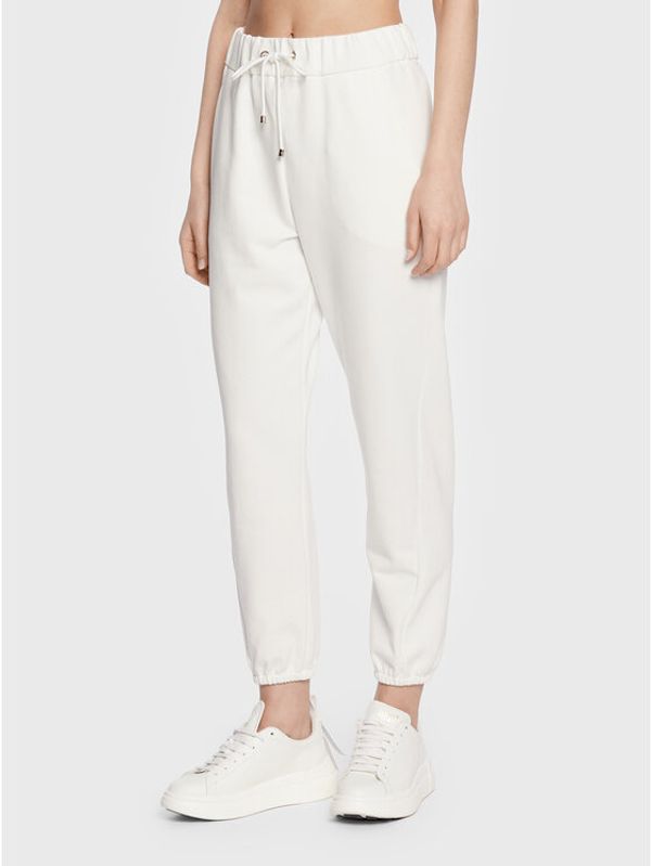 Max Mara Leisure Max Mara Leisure Долнище анцуг Neottia 23378106 Бял Regular Fit