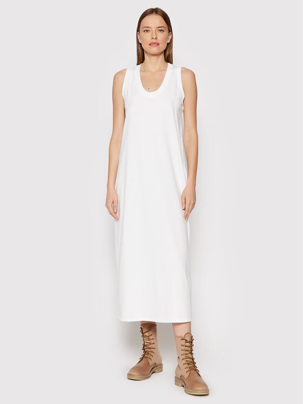 Max Mara Leisure Max Mara Leisure Ежедневна рокля Nichols 36210726 Бял Regular Fit