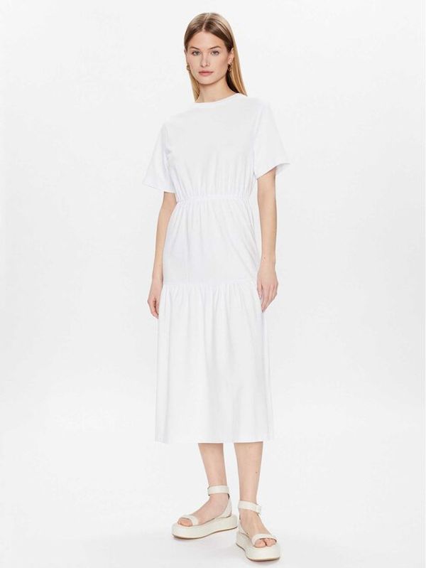 Max Mara Leisure Max Mara Leisure Ежедневна рокля Pergola 23362106 Бял Regular Fit