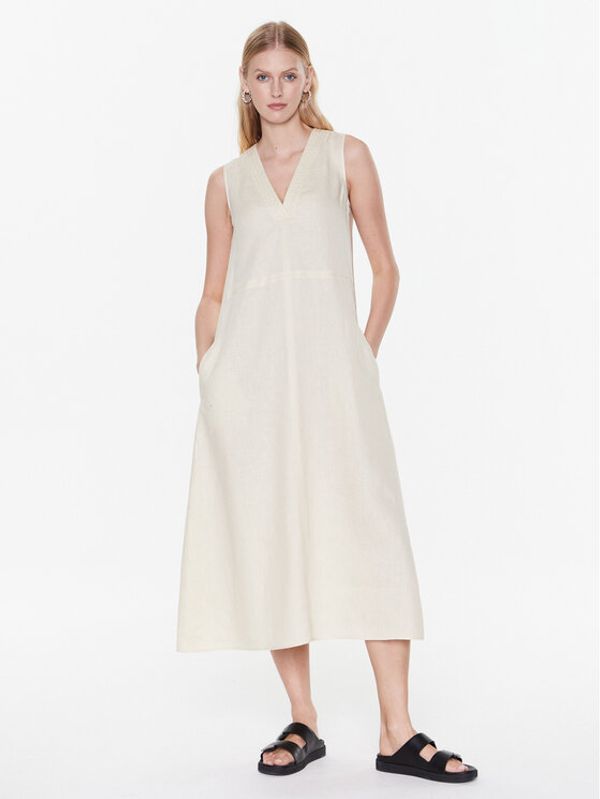 Max Mara Leisure Max Mara Leisure Ежедневна рокля Sofocle 23322103 Бежов Relaxed Fit