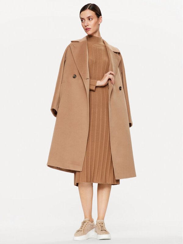 Max Mara Leisure Max Mara Leisure Плетена рокля Arezzo 2333260136 Кафяв Regular Fit