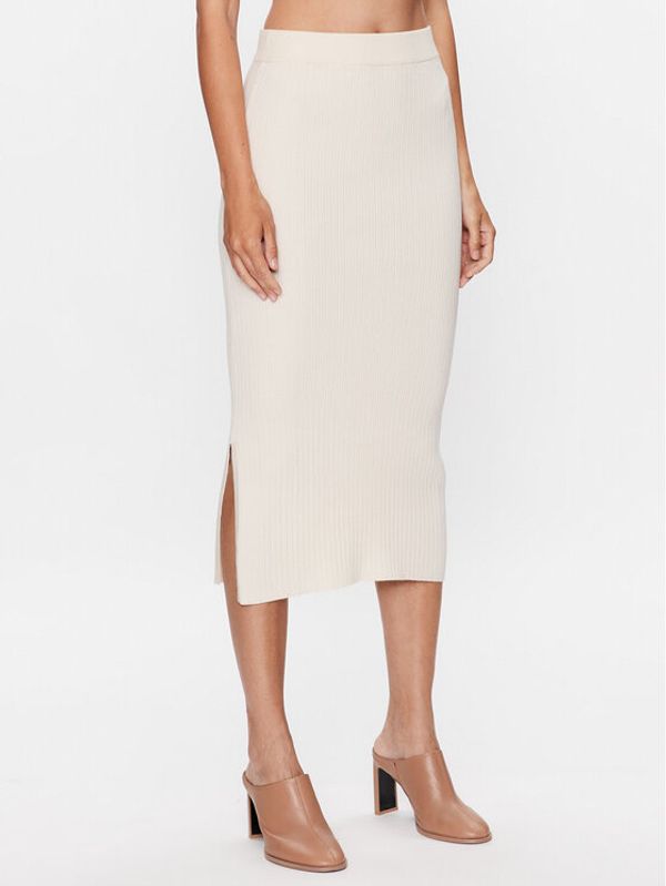 Max Mara Leisure Max Mara Leisure Пола тип молив Orosei 23330601 Екрю Slim Fit