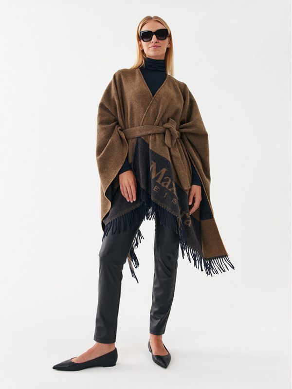 Max Mara Leisure Max Mara Leisure Пончо Deodara 23373602 Цветен Regular Fit