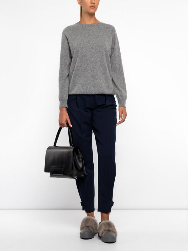 Max Mara Leisure Max Mara Leisure Пуловер 33660396 Сив Regular Fit