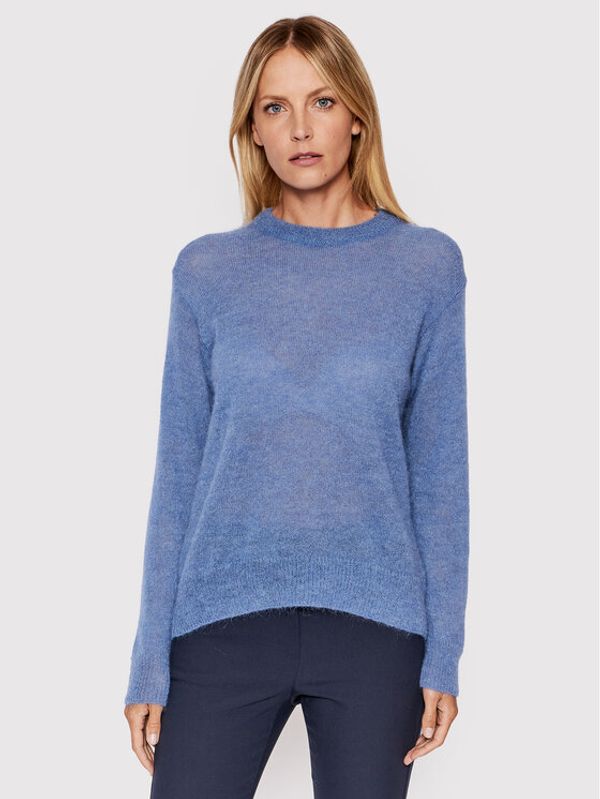 Max Mara Leisure Max Mara Leisure Пуловер Pece 33661126 Тъмносин Relaxed Fit