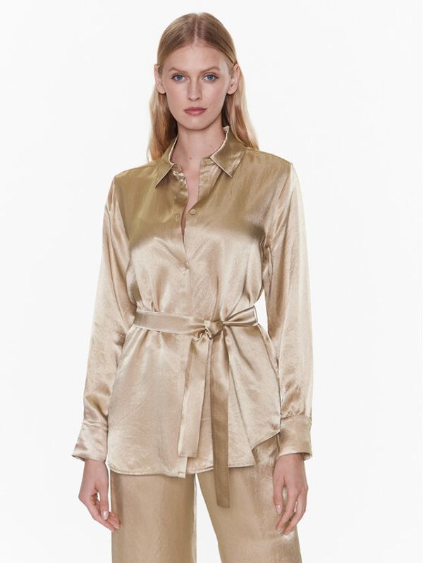 Max Mara Leisure Max Mara Leisure Риза Holiday 23311102 Златист Regular Fit
