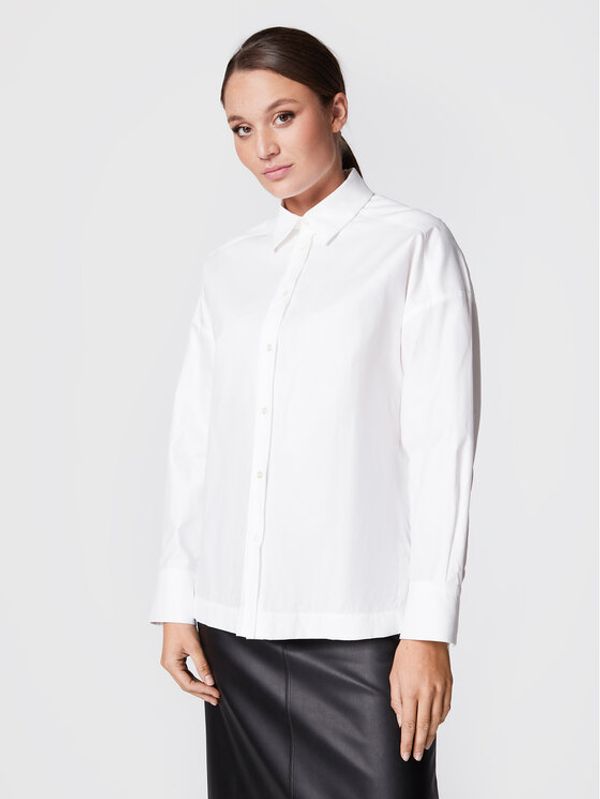 Max Mara Leisure Max Mara Leisure Риза Rispoli 31160126 Бял Relaxed Fit