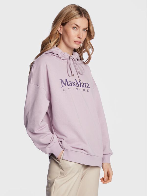 Max Mara Leisure Max Mara Leisure Суитшърт Filo 23392101 Виолетов Regular Fit