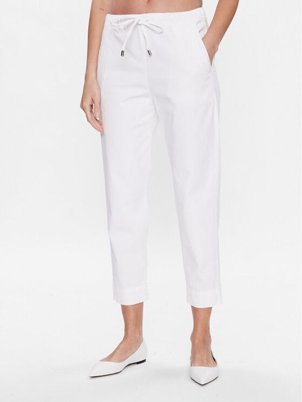 Max Mara Leisure Max Mara Leisure Текстилни панталони Cubano 2331310336 Бял Regular Fit