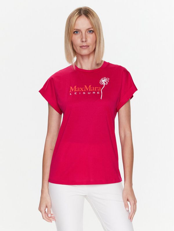 Max Mara Leisure Max Mara Leisure Тишърт Bolivar 2339411136 Розов Regular Fit