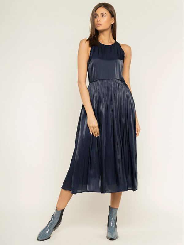 MAX&Co. MAX&Co. Коктейлна рокля Pargolo 82215220 Тъмносин Regular Fit