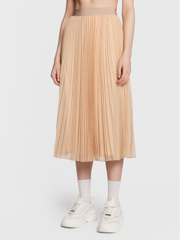 MAX&Co. MAX&Co. Плисирана пола Legione 77710223 Бежов Regular Fit