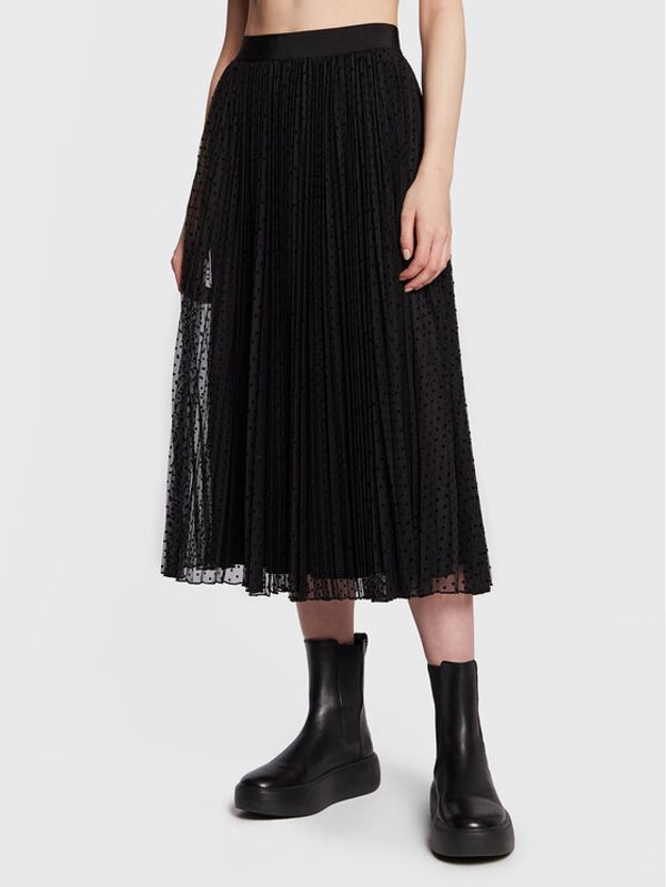 MAX&Co. MAX&Co. Плисирана пола Legione 77710223 Черен Regular Fit