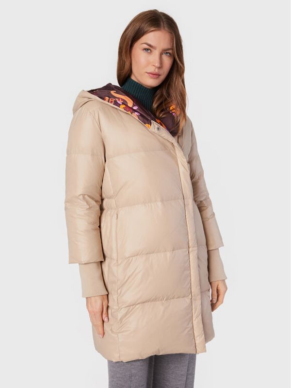 MAX&Co. MAX&Co. Пухено яке Sconto 74940122 Бежов Regular Fit