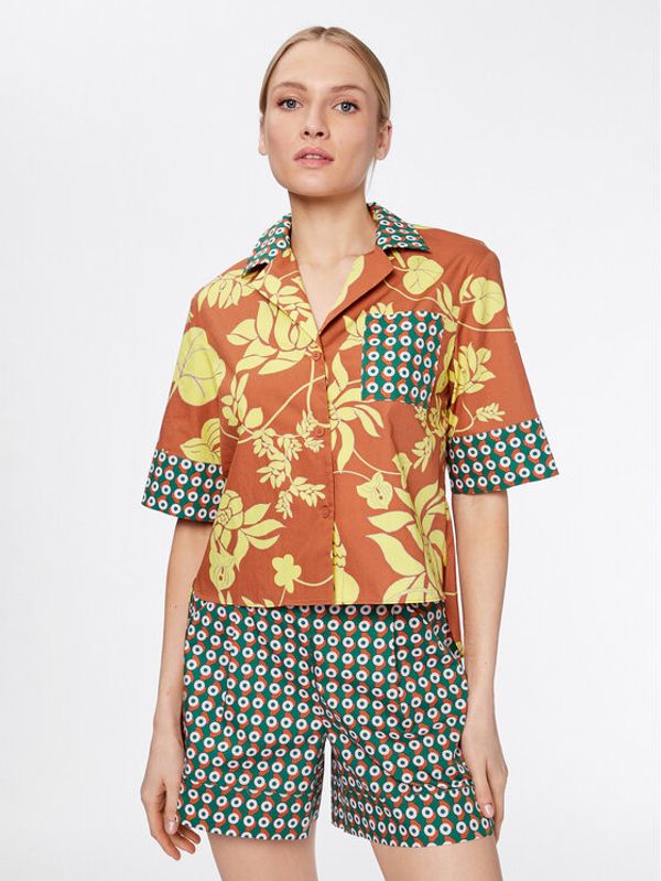 MAX&Co. MAX&Co. Риза Alan 71111823 Кафяв Regular Fit