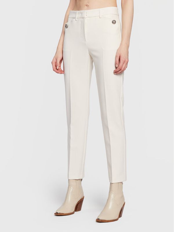 MAX&Co. MAX&Co. Текстилни панталони Biga 71310723 Екрю Slim Fit