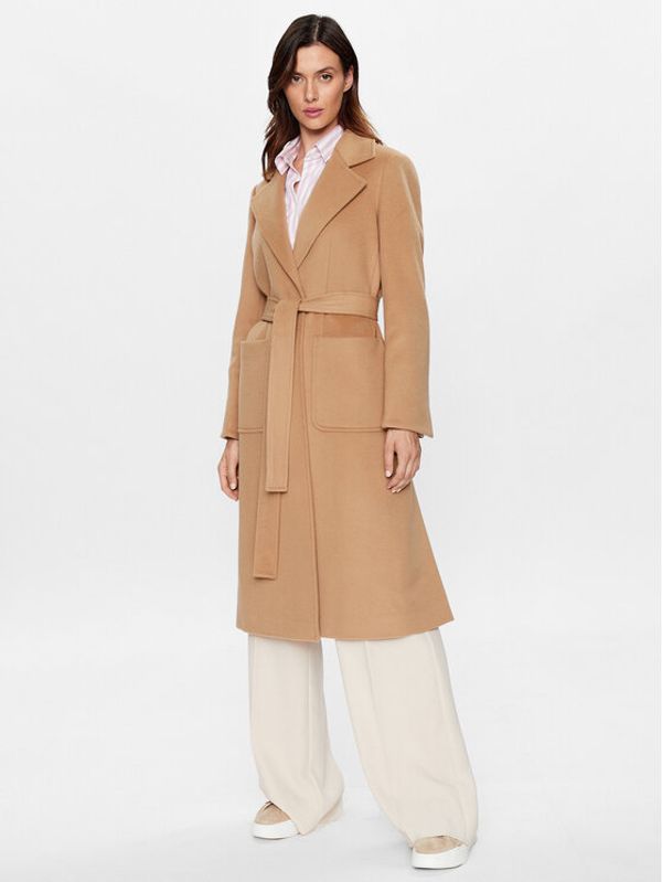 MAX&Co. MAX&Co. Вълнено палто Runaway 40149723 Бежов Regular Fit