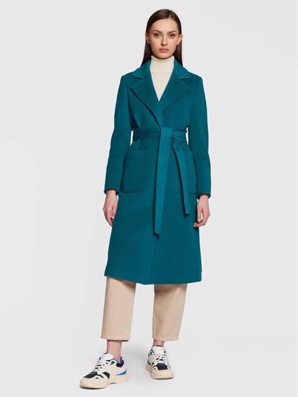 MAX&Co. MAX&Co. Вълнено палто Runaway1 70110223 Зелен Regular Fit