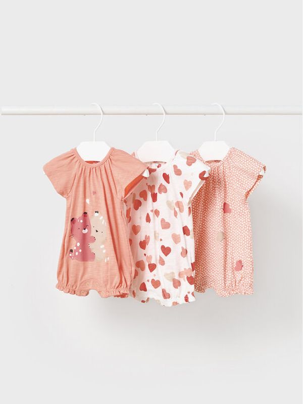 Mayoral Mayoral 2 чифта бебешки гащеризони без стъпала 1760 Цветен