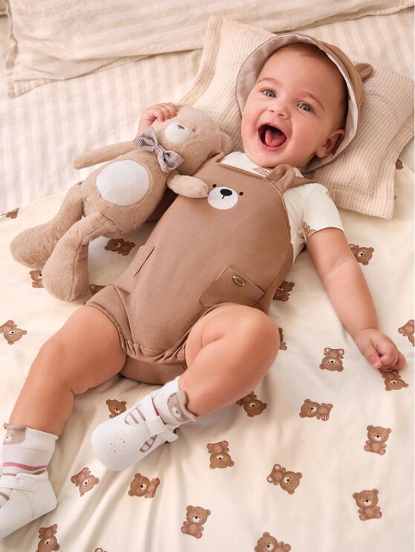 Mayoral Mayoral Бебешки гащеризон без стъпала 1615 Кафяв