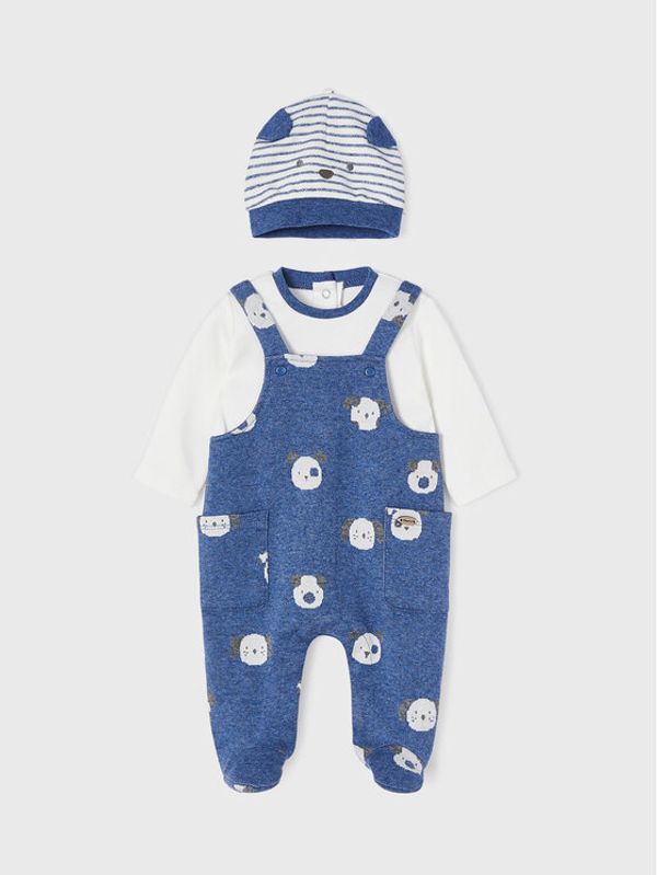 Mayoral Mayoral Бебешки гащеризон без стъпала 2621 Тъмносин Regular Fit