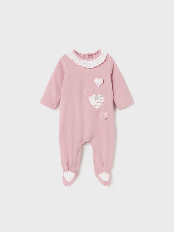 Mayoral Mayoral Бебешки гащеризон със стъпала 1738 Розов