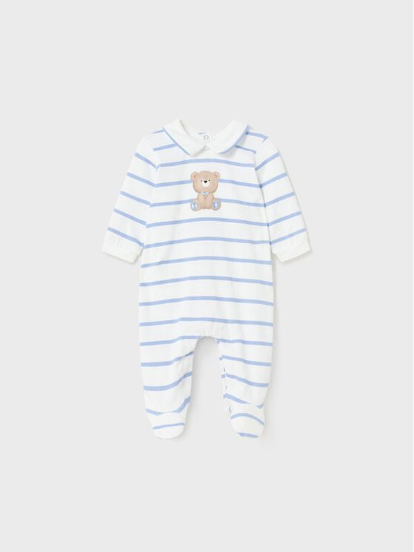 Mayoral Mayoral Бебешки гащеризон със стъпала 1750 Бял