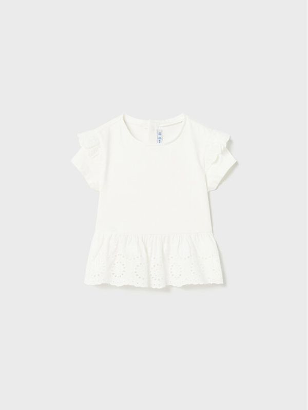 Mayoral Mayoral Блуза 1007 Бял Regular Fit