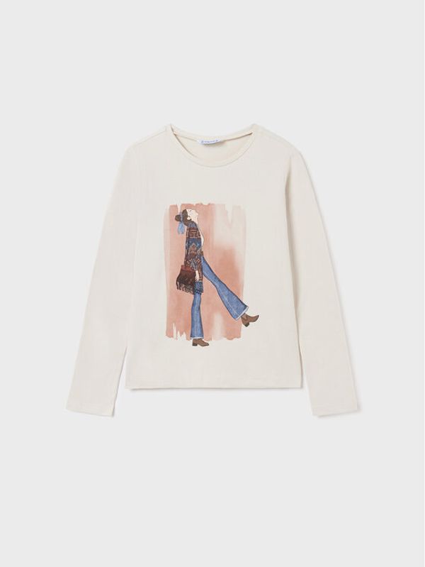 Mayoral Mayoral Блуза 7025 Бежов Regular Fit