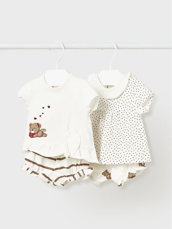 Mayoral Mayoral Детски комплект 1609 Бял Regular Fit