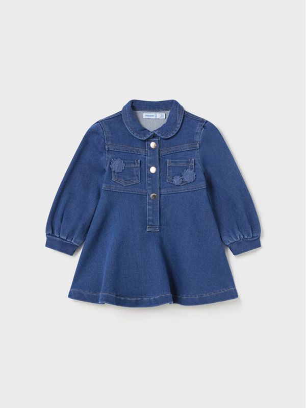 Mayoral Mayoral Дънкова рокля 2.982 Син Regular Fit