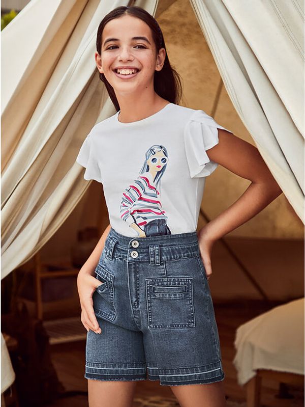 Mayoral Mayoral Дънкови шорти 6222 Тъмносин Regular Fit