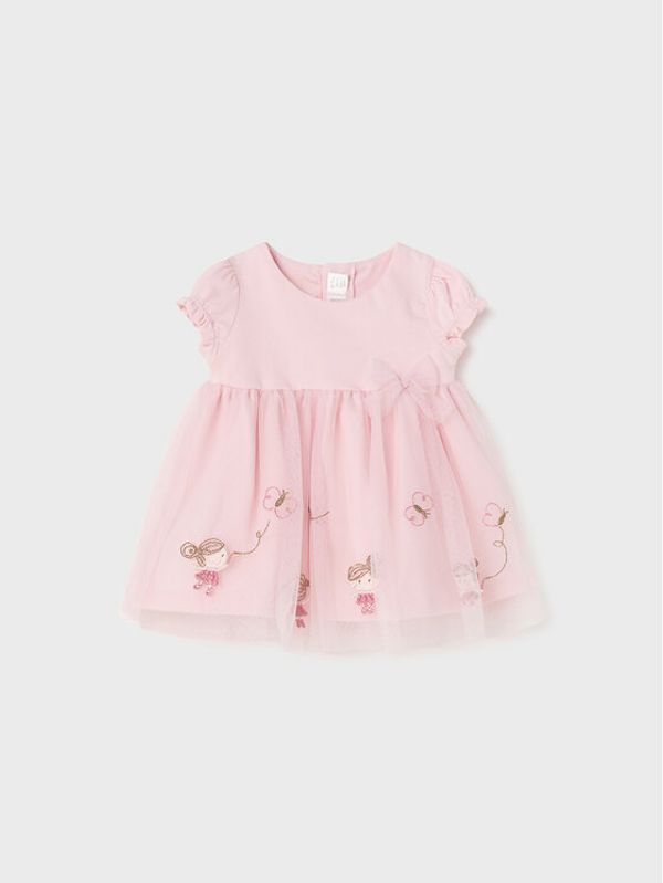 Mayoral Mayoral Елегантна рокля 1802 Розов