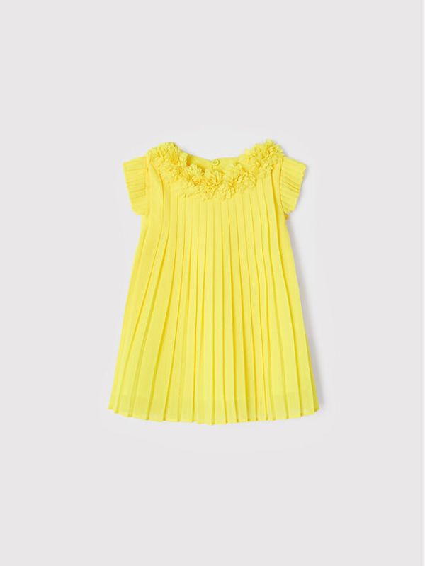 Mayoral Mayoral Елегантна рокля 1915 Жълт Regular Fit