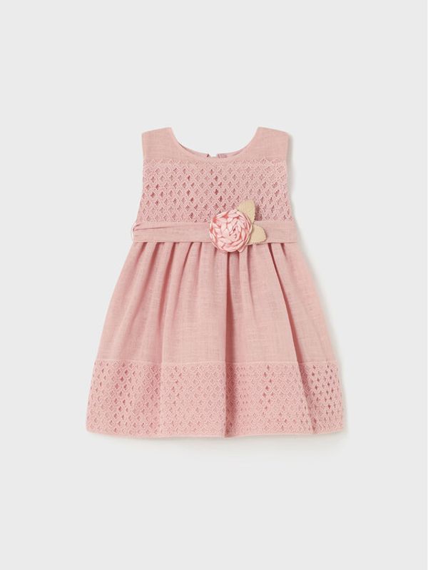 Mayoral Mayoral Елегантна рокля 1945 Розов Regular Fit