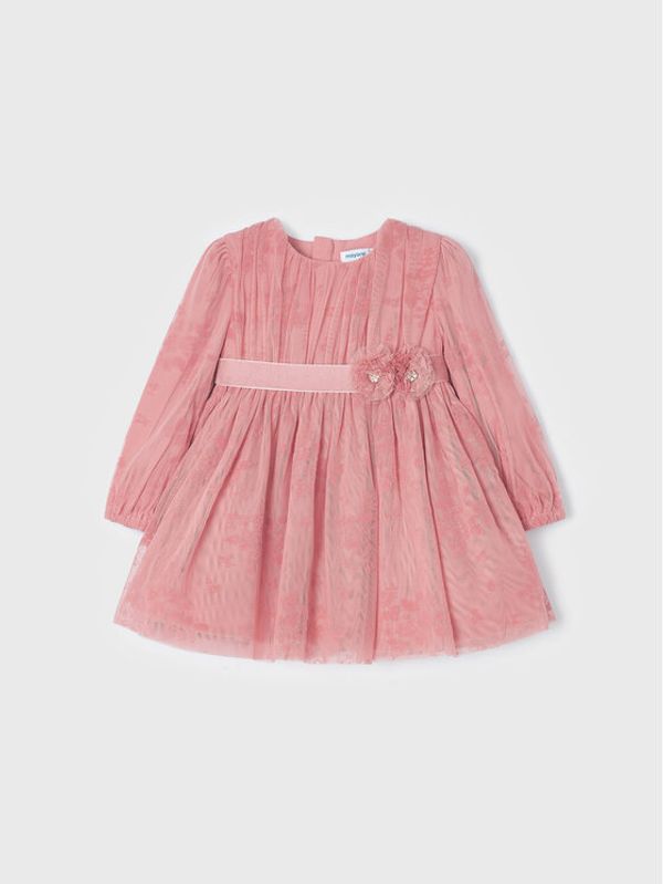 Mayoral Mayoral Елегантна рокля 2939 Розов Regular Fit