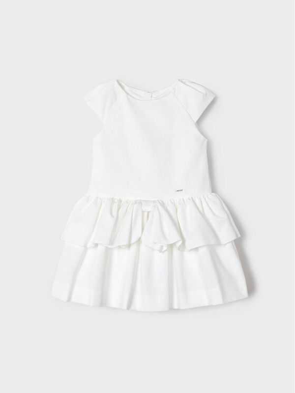 Mayoral Mayoral Елегантна рокля 3920 Екрю