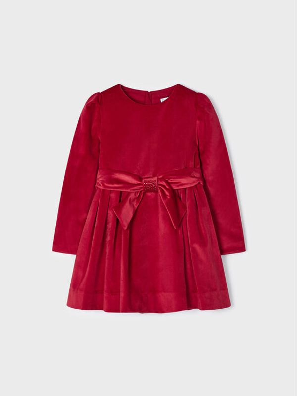 Mayoral Mayoral Елегантна рокля 4.917 Червен Regular Fit