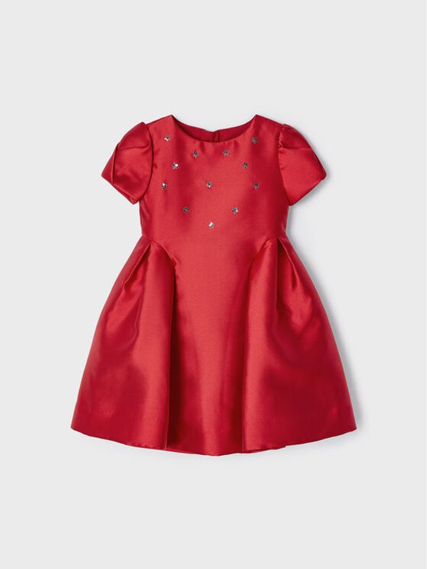 Mayoral Mayoral Елегантна рокля 4957 Червен Regular Fit