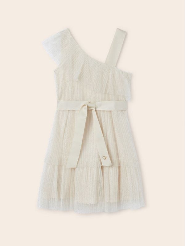 Mayoral Mayoral Елегантна рокля 6911 Бежов