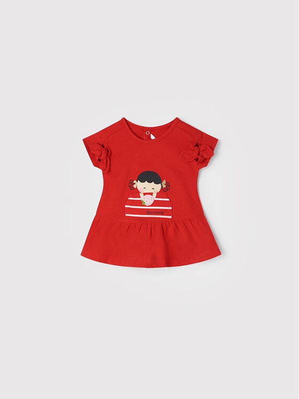 Mayoral Mayoral Ежедневна рокля 1877 Червен Regular Fit