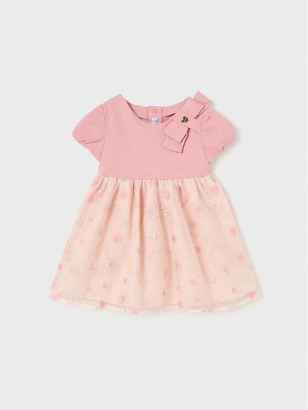 Mayoral Mayoral Ежедневна рокля 1952 Розов Regular Fit