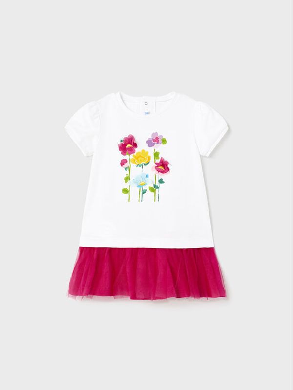 Mayoral Mayoral Ежедневна рокля 1971 Бял Regular Fit