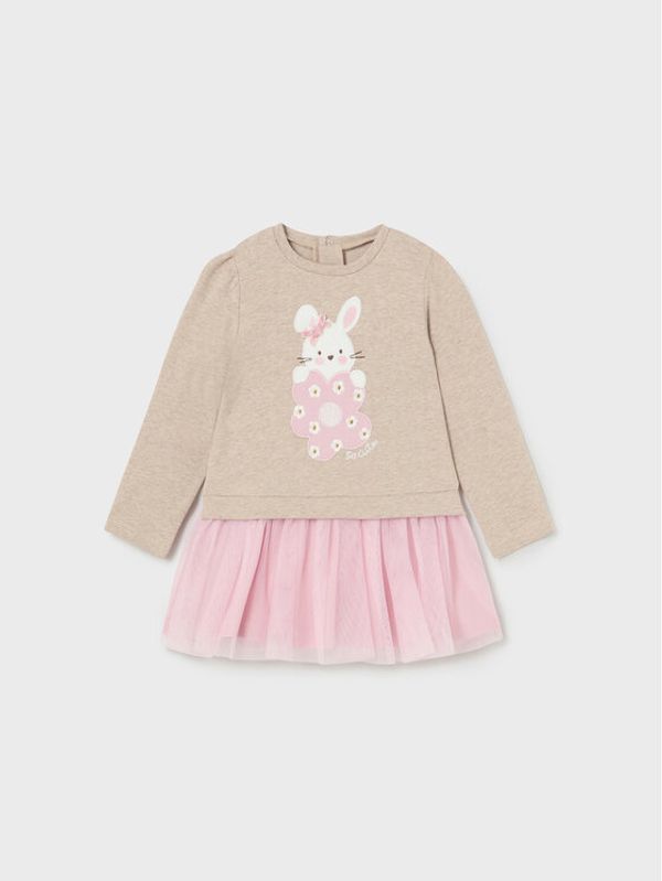 Mayoral Mayoral Ежедневна рокля 2.989 Кафяв Regular Fit