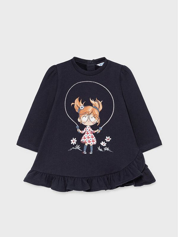 Mayoral Mayoral Ежедневна рокля 2913 Тъмносин Regular Fit