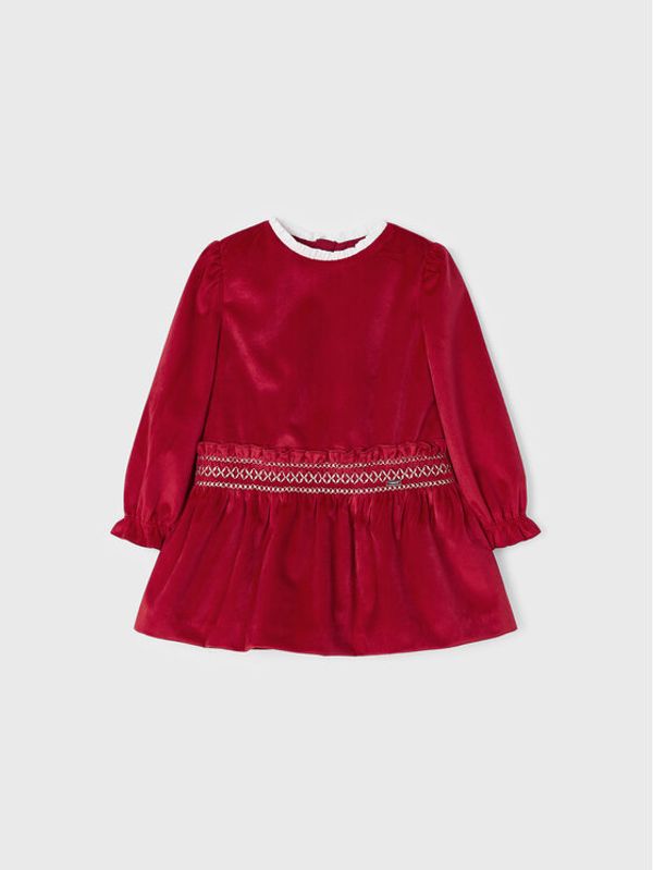 Mayoral Mayoral Ежедневна рокля 2938 Червен Regular Fit