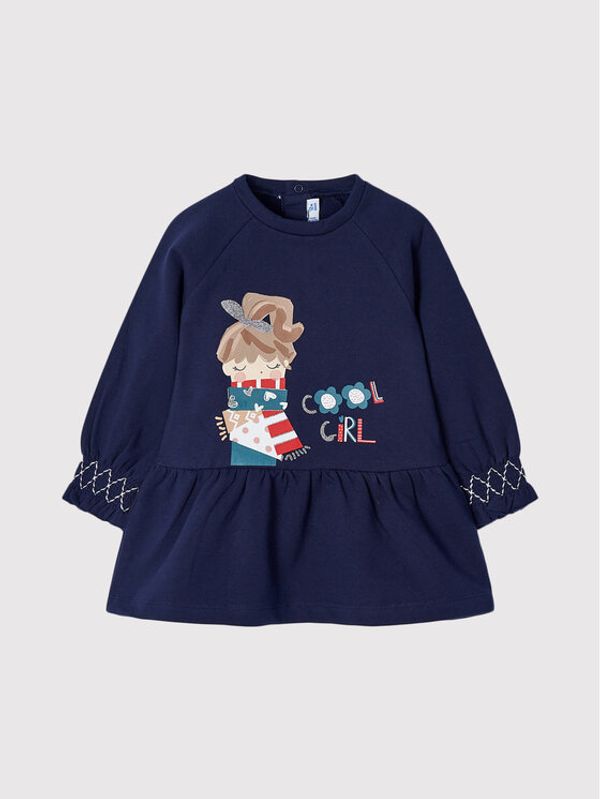 Mayoral Mayoral Ежедневна рокля 2956 Тъмносин Regular Fit