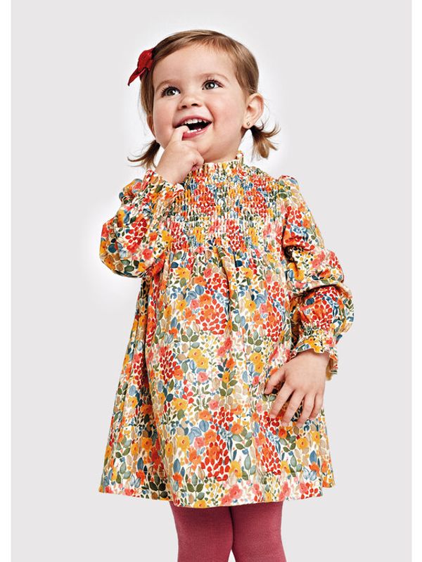 Mayoral Mayoral Ежедневна рокля 2958 Цветен Regular Fit