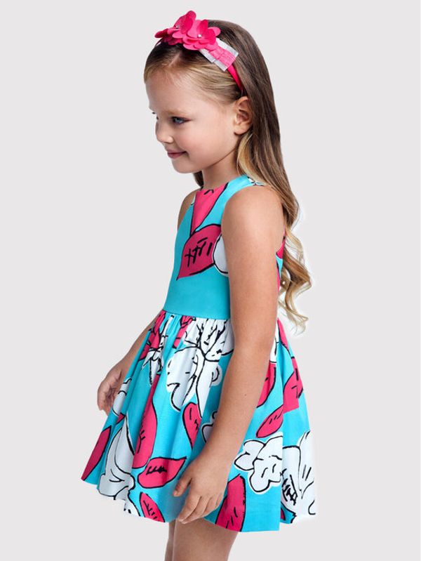 Mayoral Mayoral Ежедневна рокля 3916 Син Regular Fit