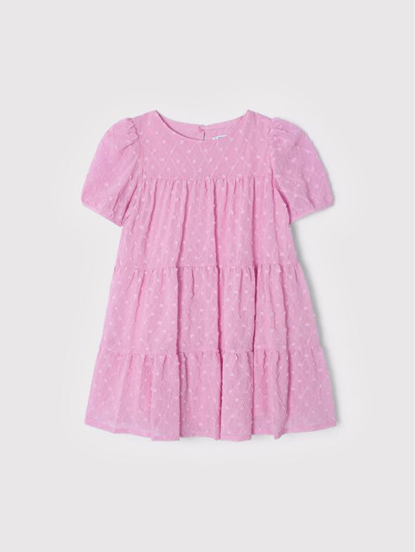 Mayoral Mayoral Ежедневна рокля 3926 Розов Regular Fit